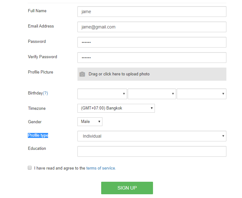 signupform
